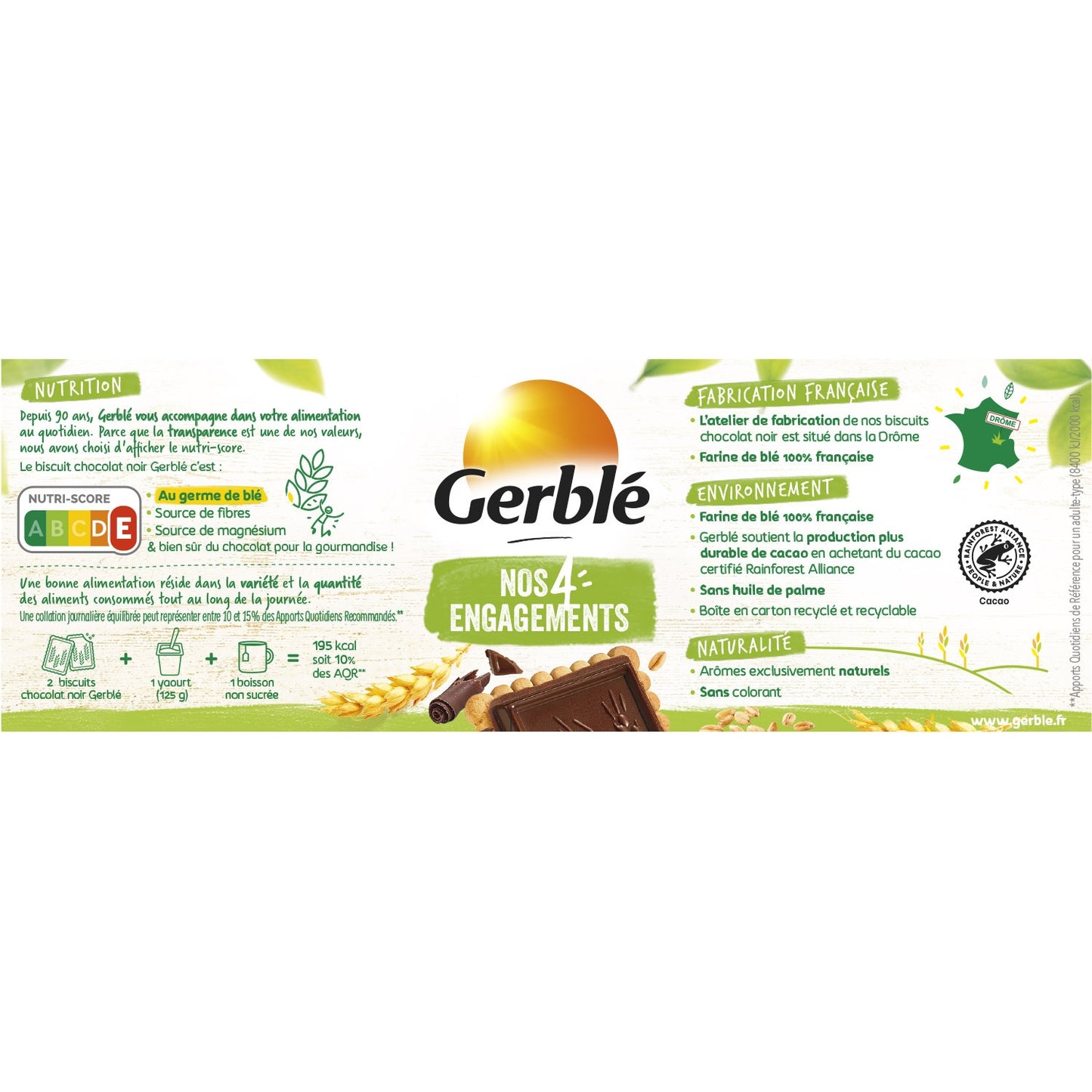 Biscuit Chocolat Noir GERBLE
