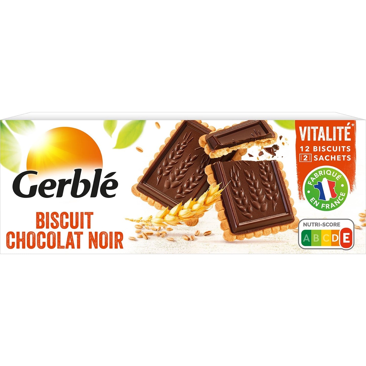Biscuit Chocolat Noir GERBLE la boîte de 150g
