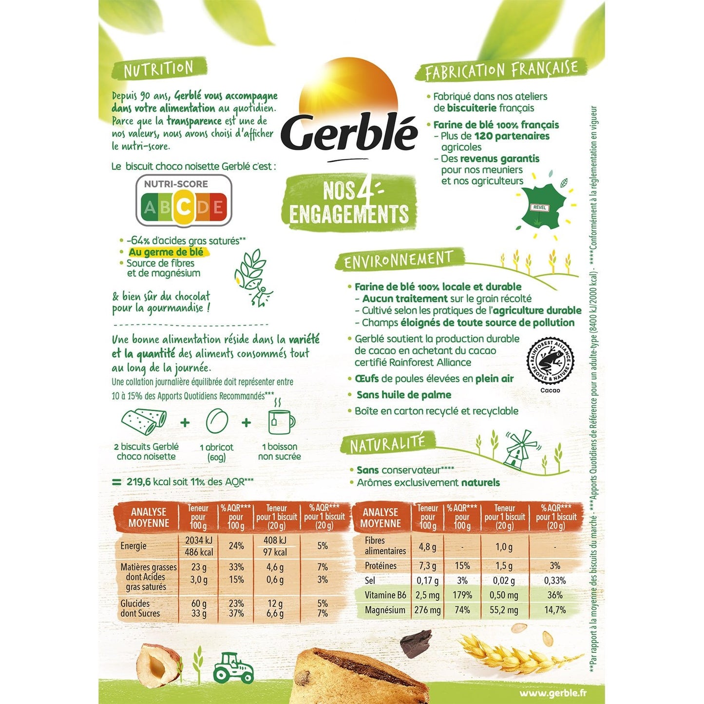 GERBLE Chocolate Hazelnut Filled Biscuit