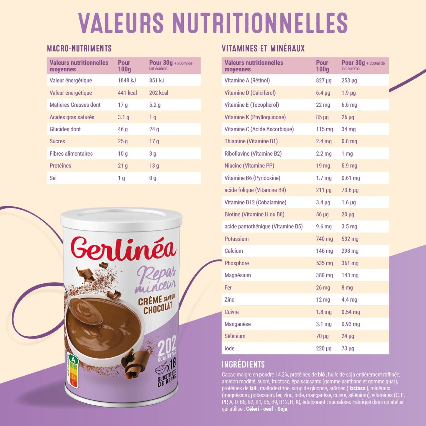 GERLINEA Chocolate Slimming Meal Cream