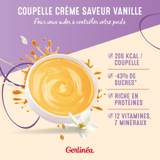 Coupelle Repas Minceur Crème Vanille GERLINEA