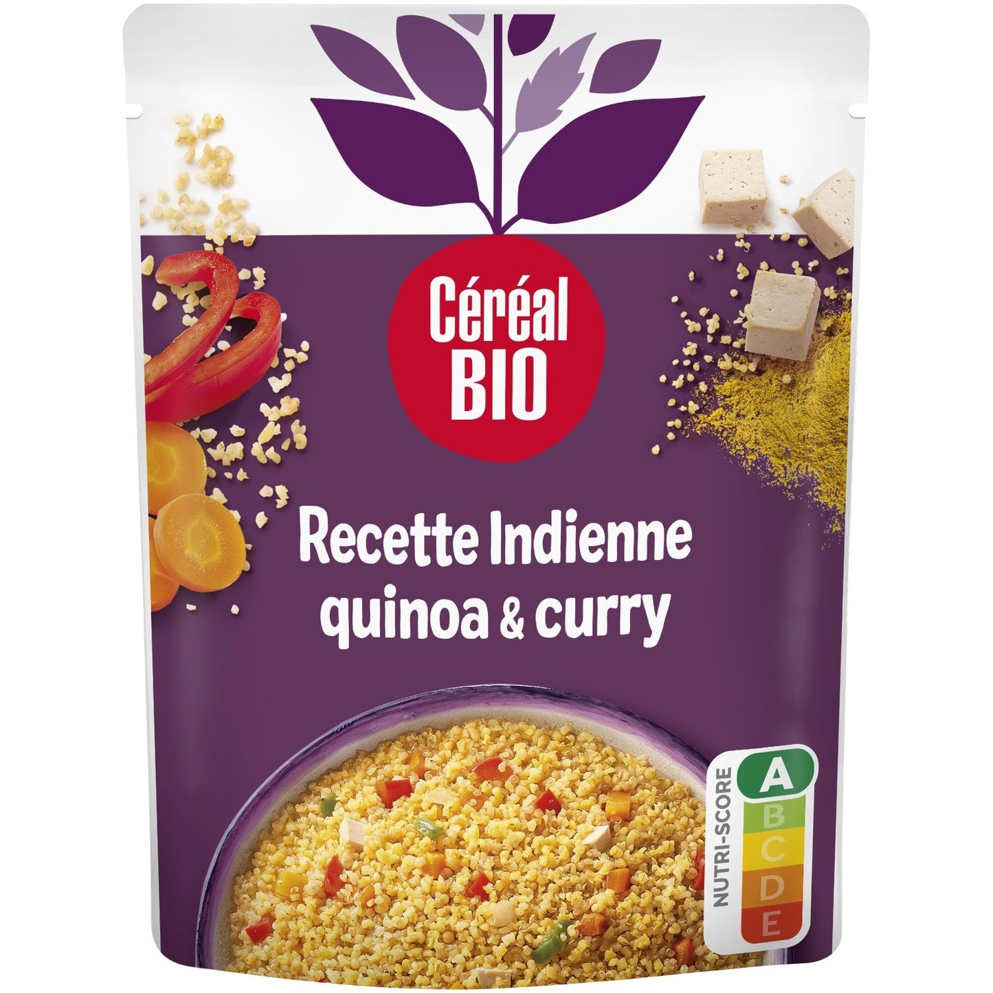 Quinoa & Boulghour à l'Indienne Bio CEREAL BIO le sachet de 220 g