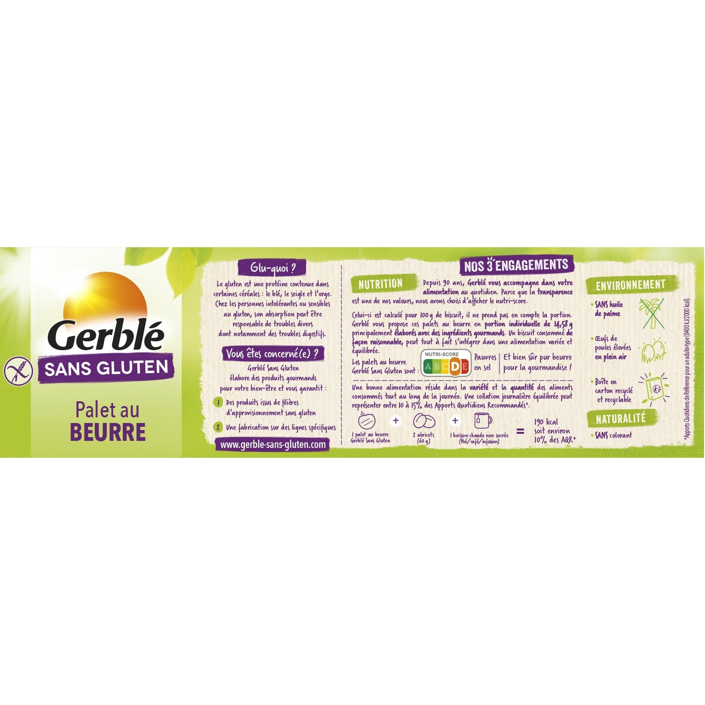 Biscuit Sablé Beurre Sans Gluten GERBLE