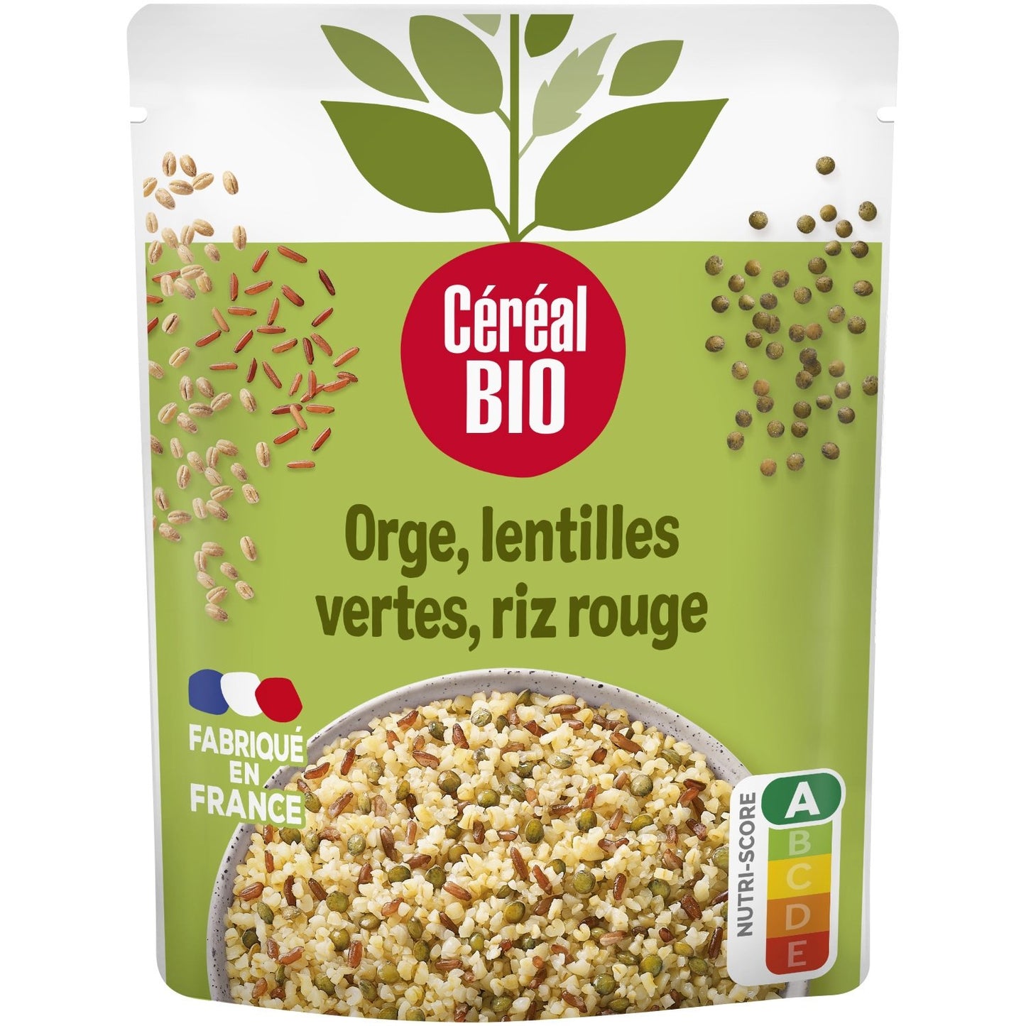 Orge Lentilles Vertes, Riz Rouge Bio CEREAL BIO le sachet de 250g