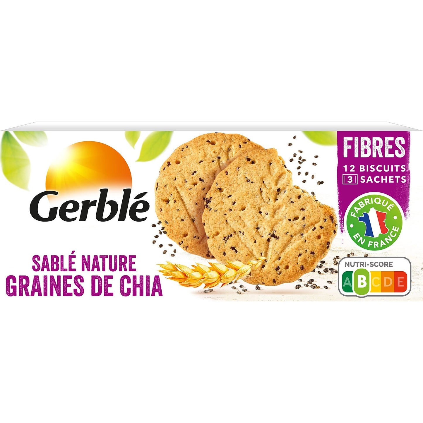 GERBLE Chia Seed Shortbread Cookie