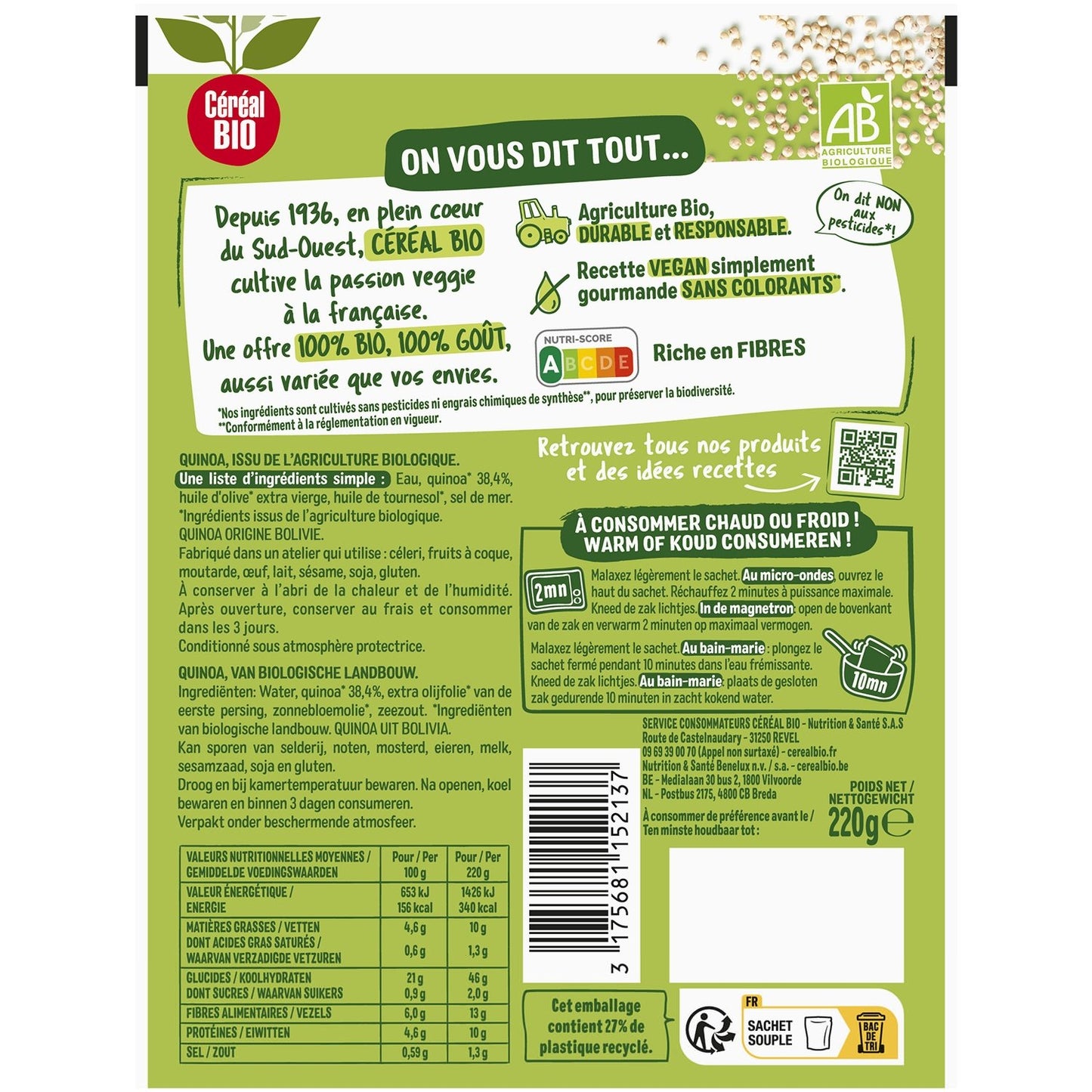 Organic Quinoa Organic Cereal