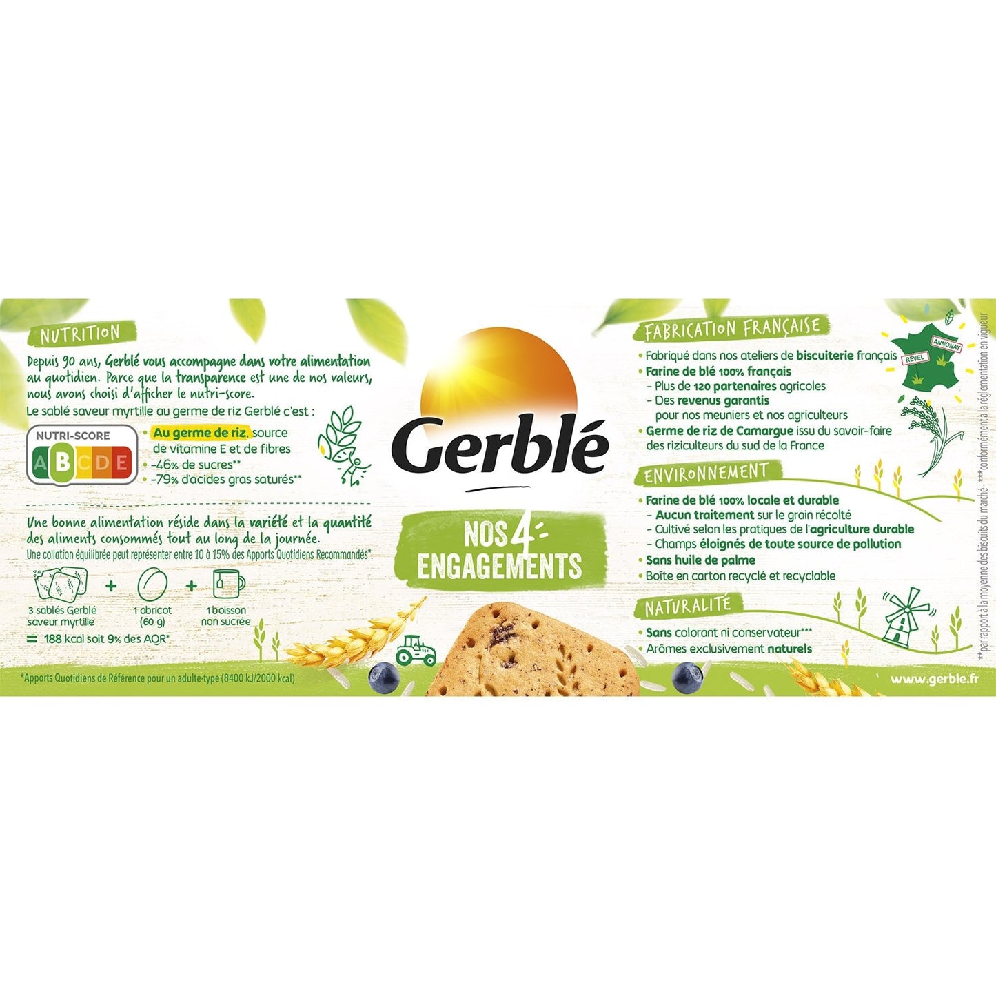 GERBLE Blueberry Shortbread Cookie