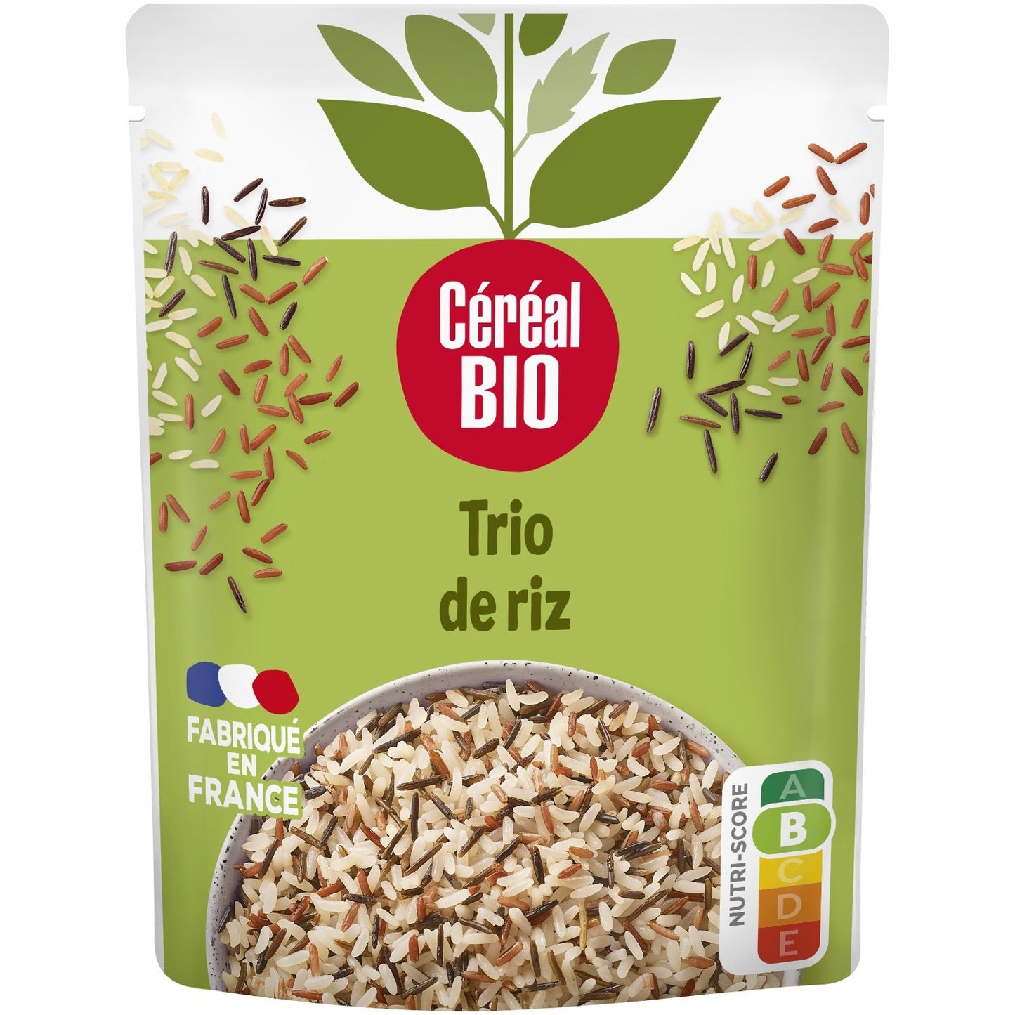 Riz Micro-Ondes Bio Trio au Naturel 2mn CEREAL BIO le sachet de 220g