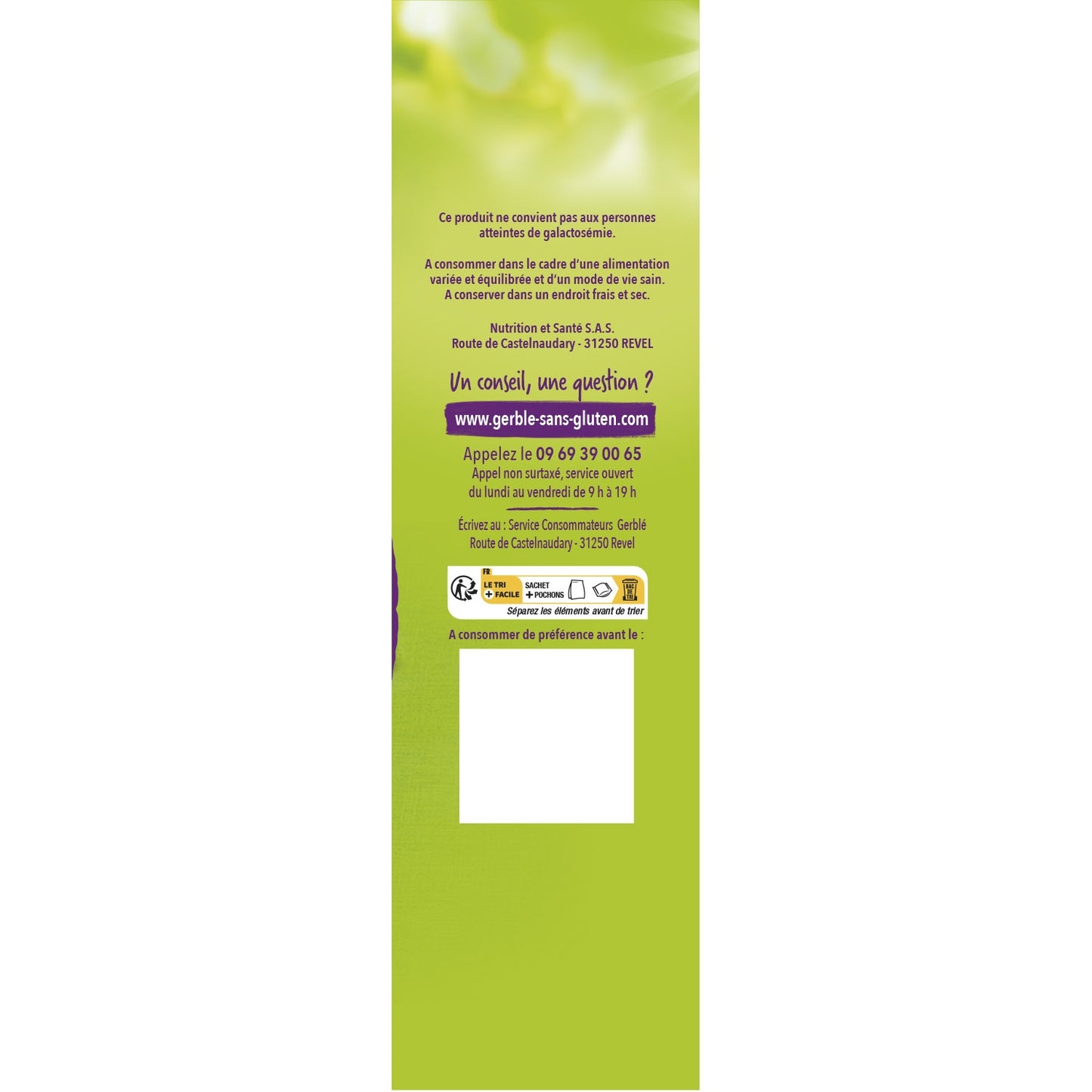 GERBLE Glutenfreie Madeleine mit Schokoladenstückchen