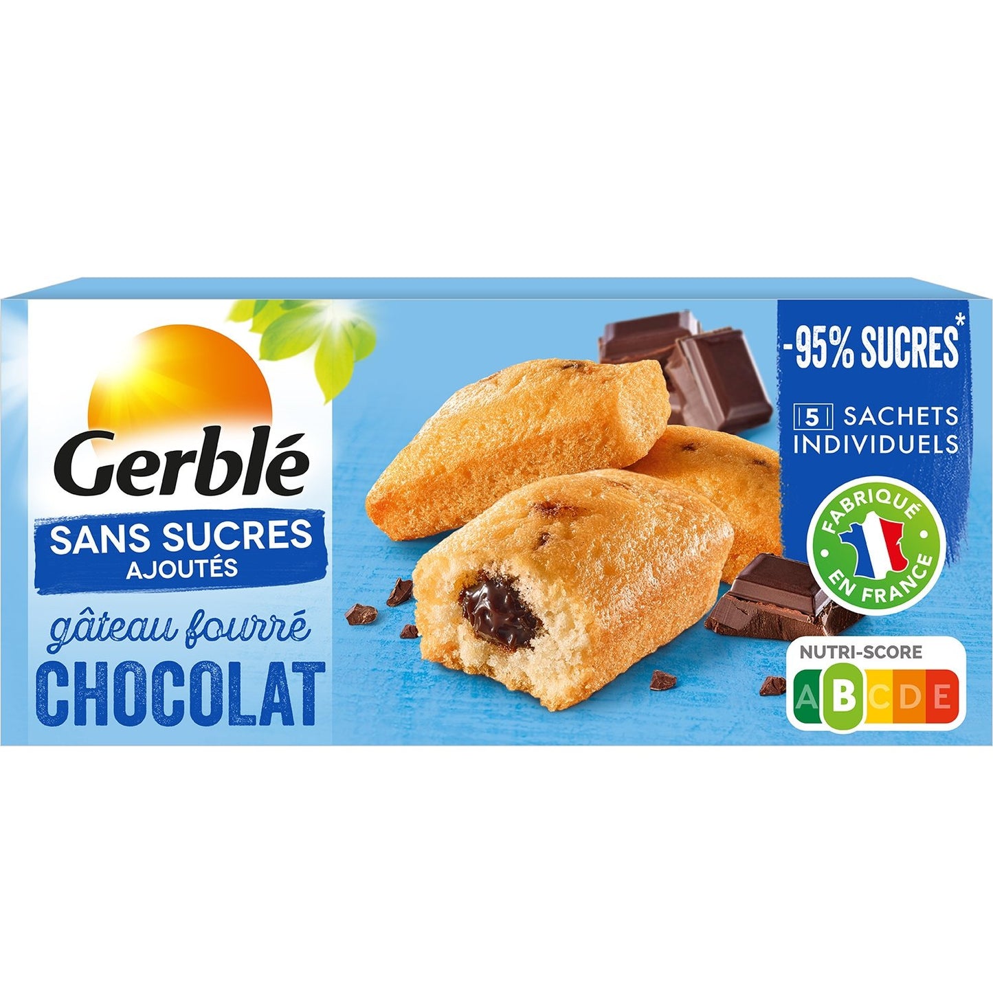 GERBLE No Added Sugar Chocolate Filled Cake