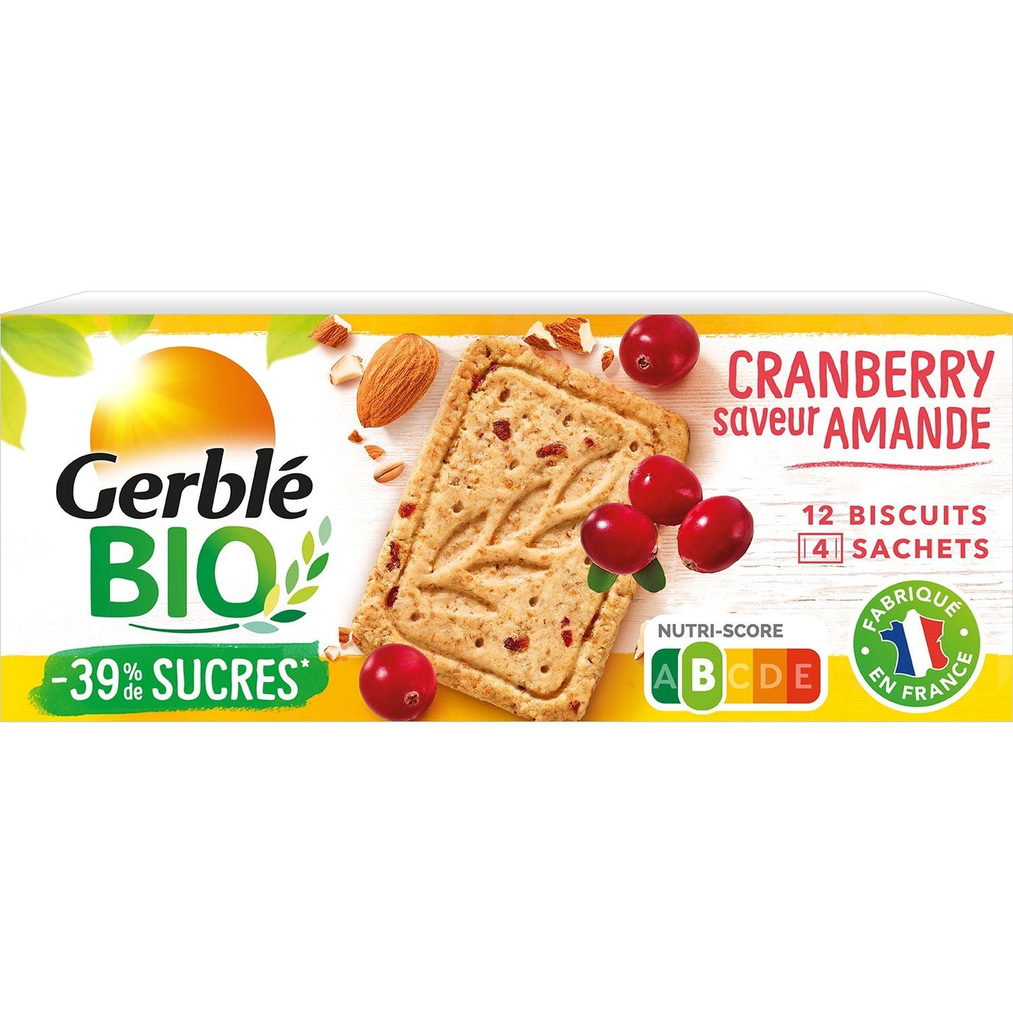 GERBLE Organic Almond Cranberry Biscuit