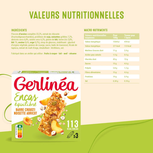 Biscuits Abricot, Noisettes & Graines de Courge GERLINEA