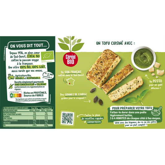 Tofu Cuisine Pesto Courge Bio CEREAL BIO