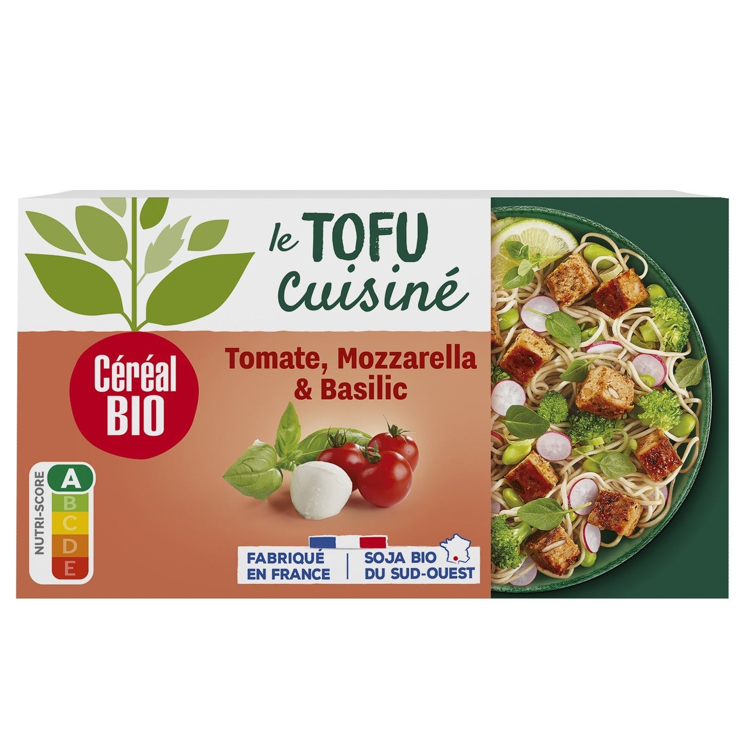 Tofu da cucina con pomodoro e mozzarella biologiche CEREAL BIO