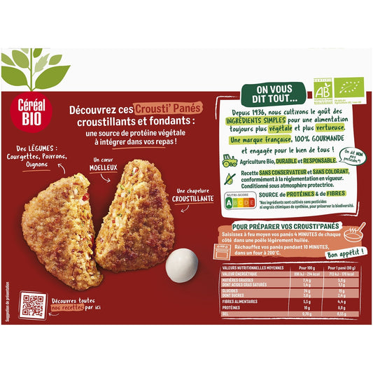 Crousti Pané Legumes Soleil Mozza CEREAL BIO