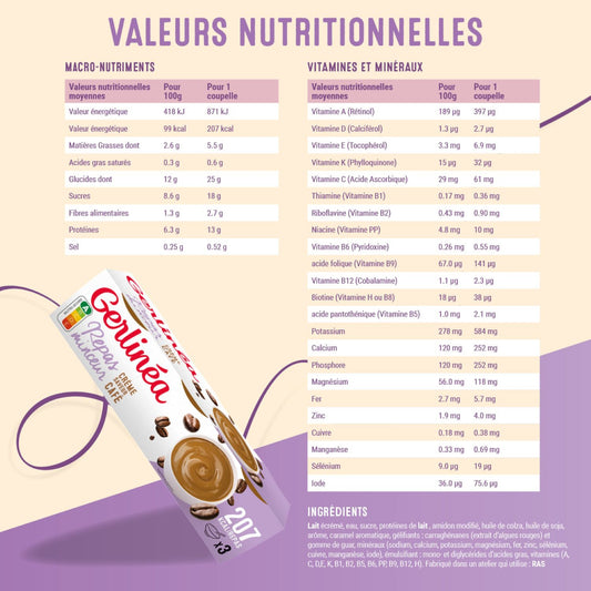 Coupelle Repas Minceur Crème Café GERLINEA