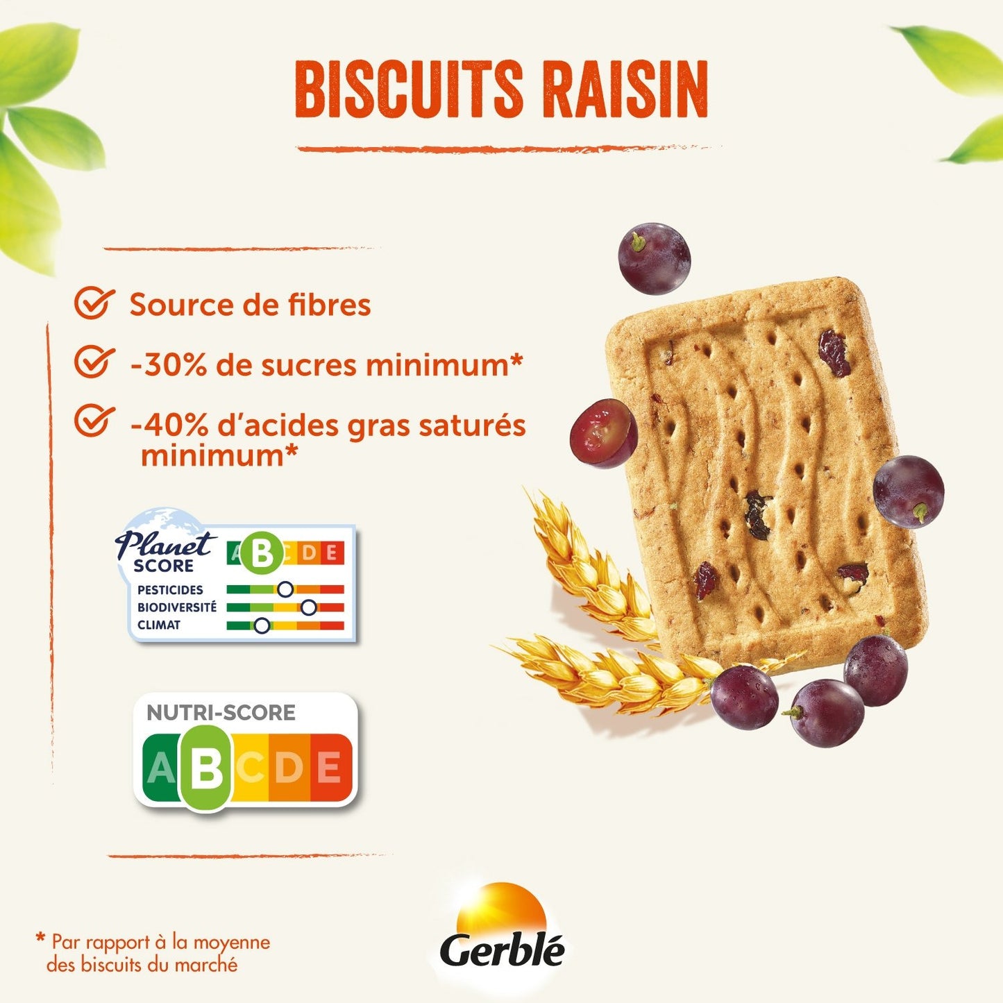 Biscuit Raisins GERBLE