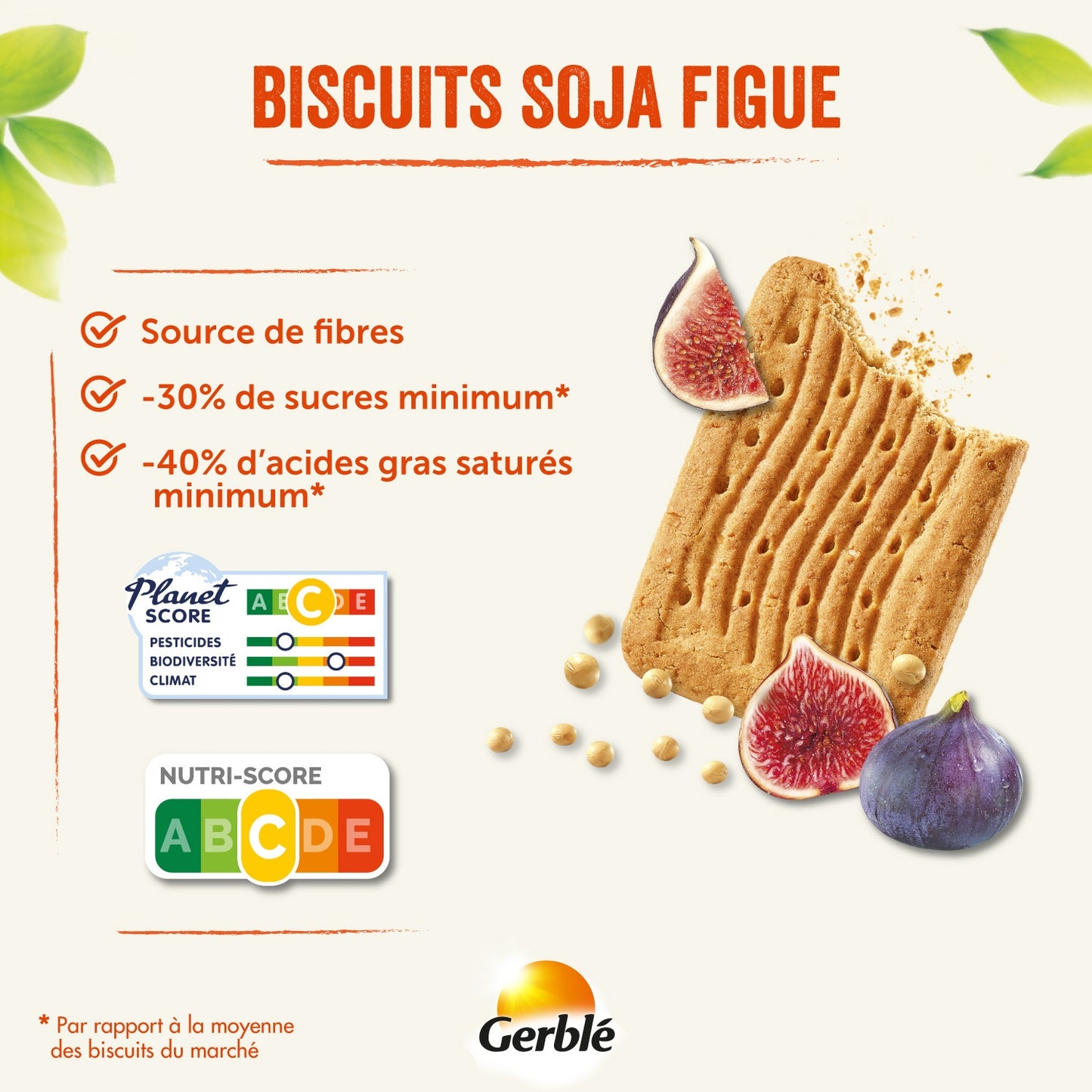 Biscuits Soja Figue GERBLE