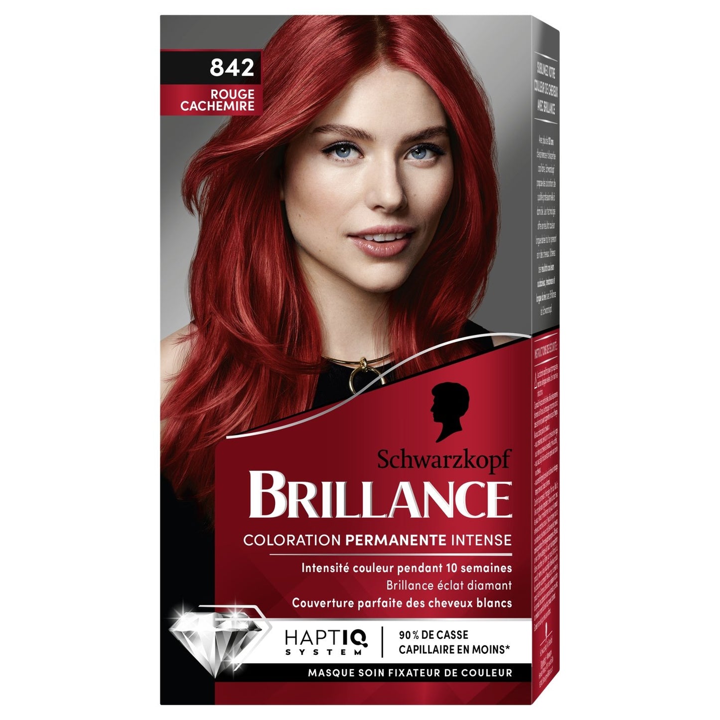 Coloration Permanente 842 Rouge Cachemire Brillance SCHWARZKOPF la boîte de 227mL