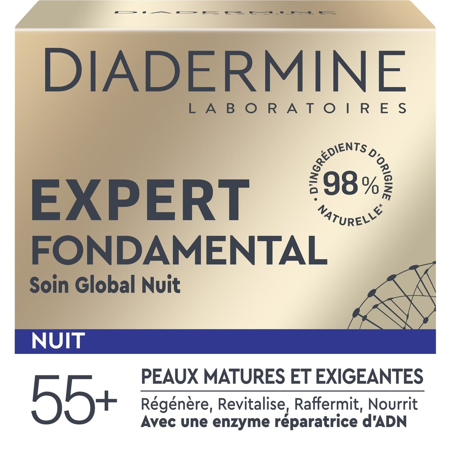 Crème Visage Nuit Peaux Matures DIADERMINE le pot de 50 ml
