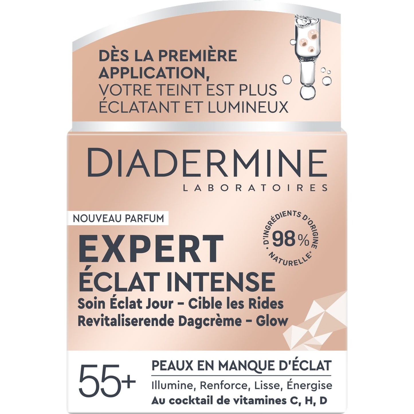 Crème de Jour Éclat Intense DIADERMINE le pot de 50 ml