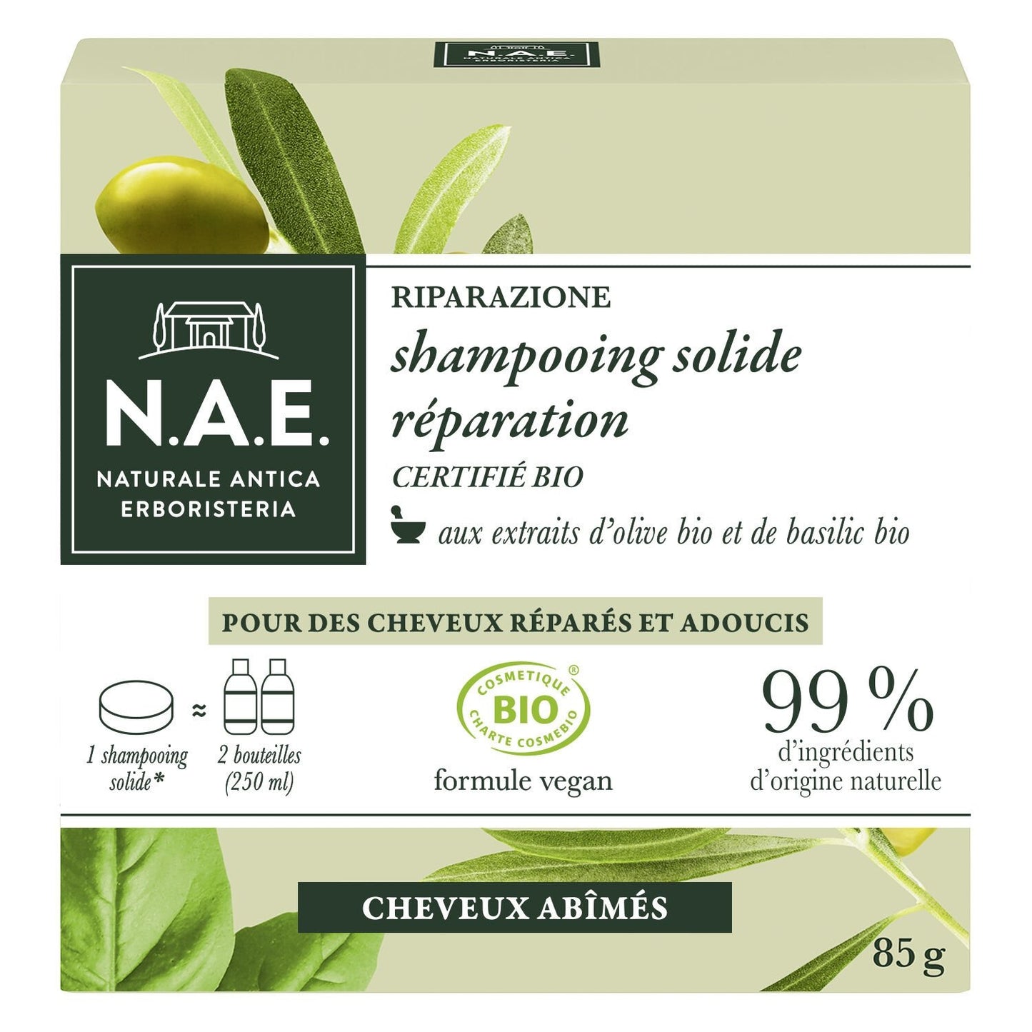 Shampoing Solide Réparation Bio N.A.E