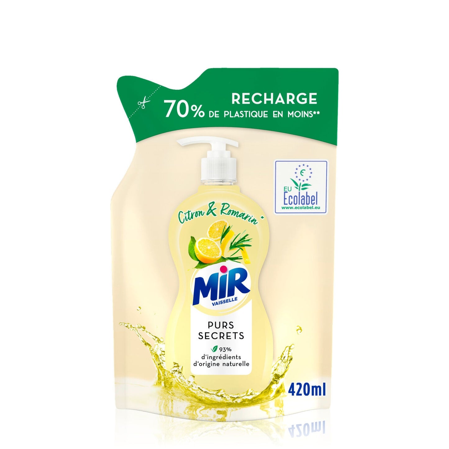 MIR DISHWASHING LIQUID Lemon & Rosemary