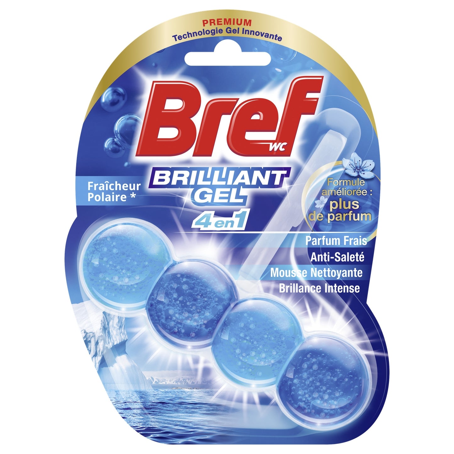 Bloc Wc Brilliant Gel Fraîcheur Polaire BREF WC