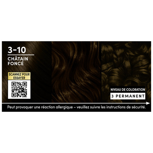 Coloration Permanente 3-10 Châtain Foncé Sans Ammoniaque Huile Oleo Supreme SCHWARZKOPF