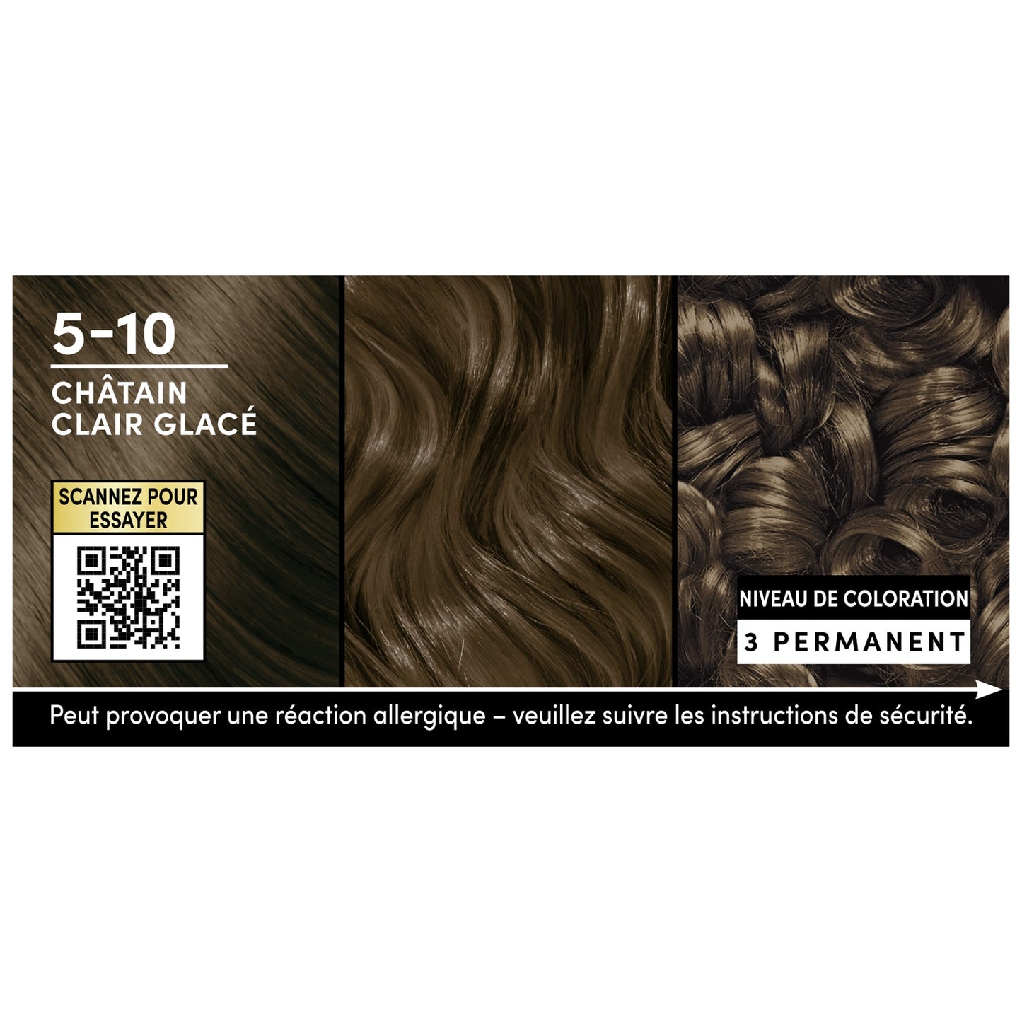 Coloration Permanente 5-10 Châtain Clair Glacé Sans Ammoniaque Couvre 100% Cheveux Blancs Oleo Supreme SCHWARZKOPF