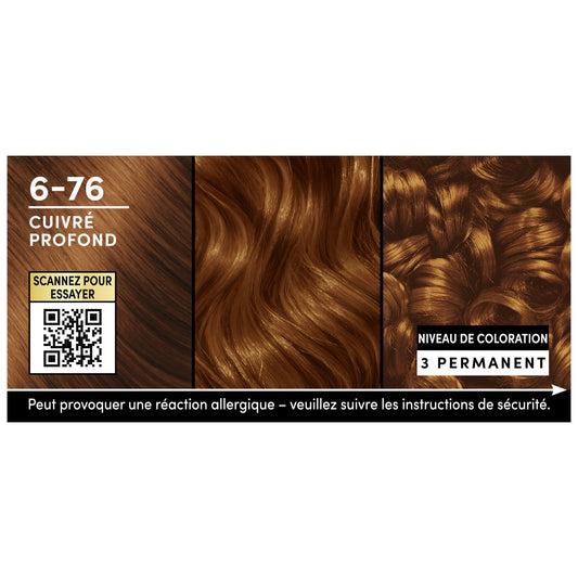 Permanente Haarfarbe 6-76 Dunkelkupfer, ammoniakfrei, langanhaltend, deckt 100 % weißes Haar ab, Oleo Supreme, SCHWARZKOPF