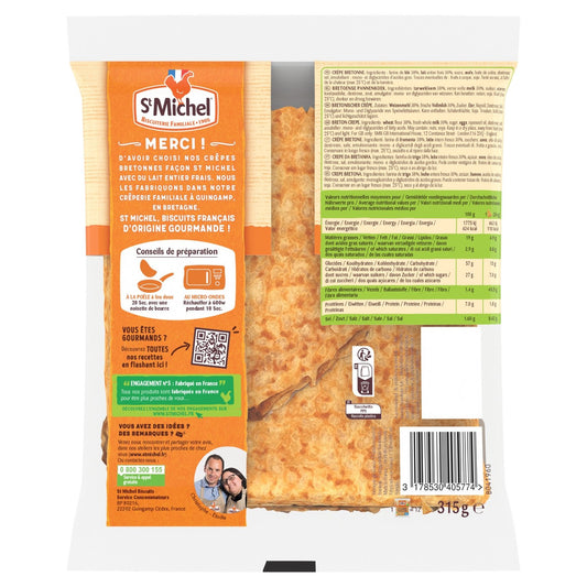 Crêpes Bretonnes Natures ST MICHEL