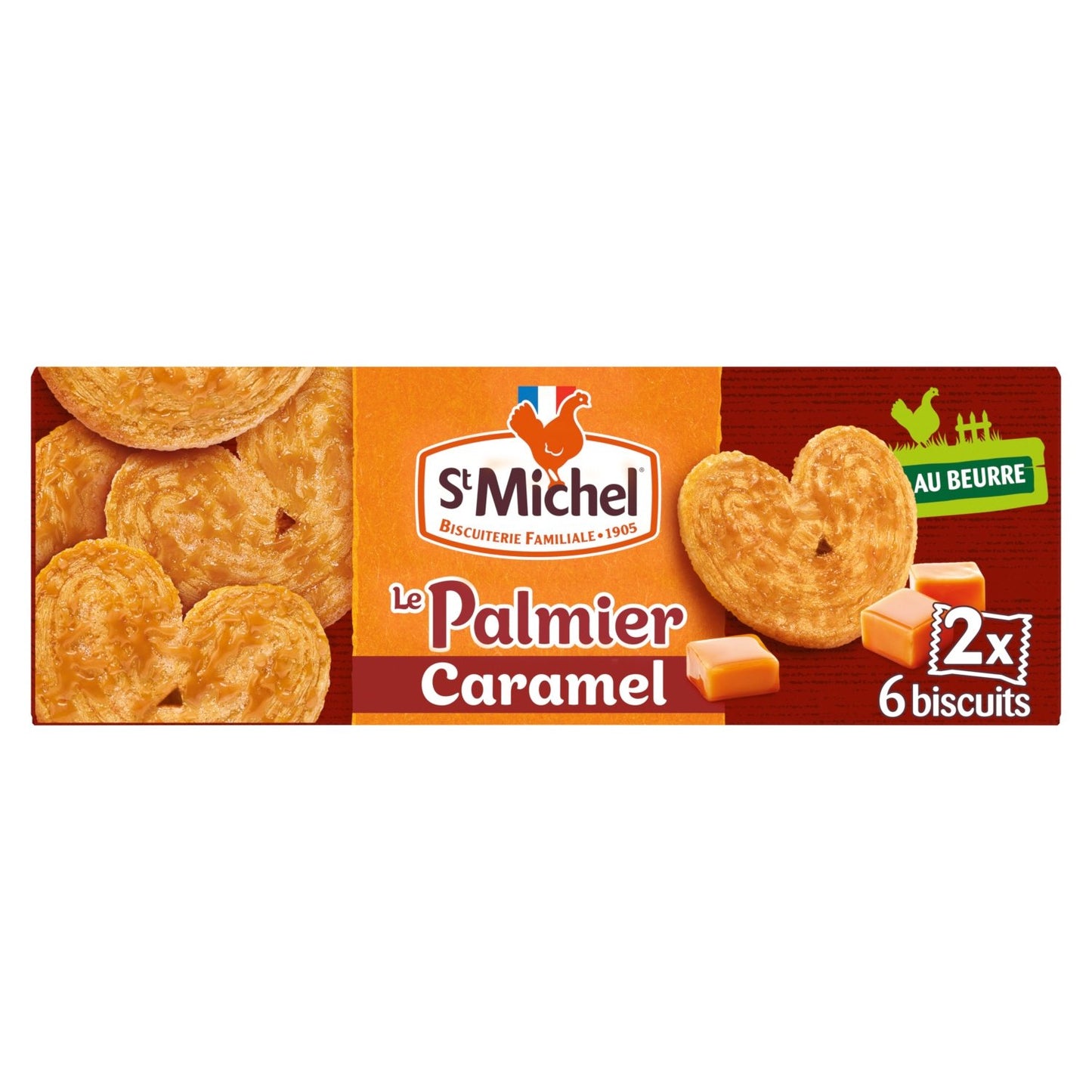 ST MICHEL Palm Oil-Free Caramel Palm Biscuits