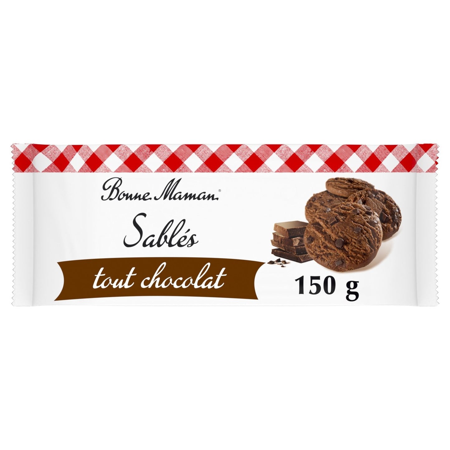 Biscuits Sablés Tout Chocolat BONNE MAMAN le paquet de 14 biscuits de 150g