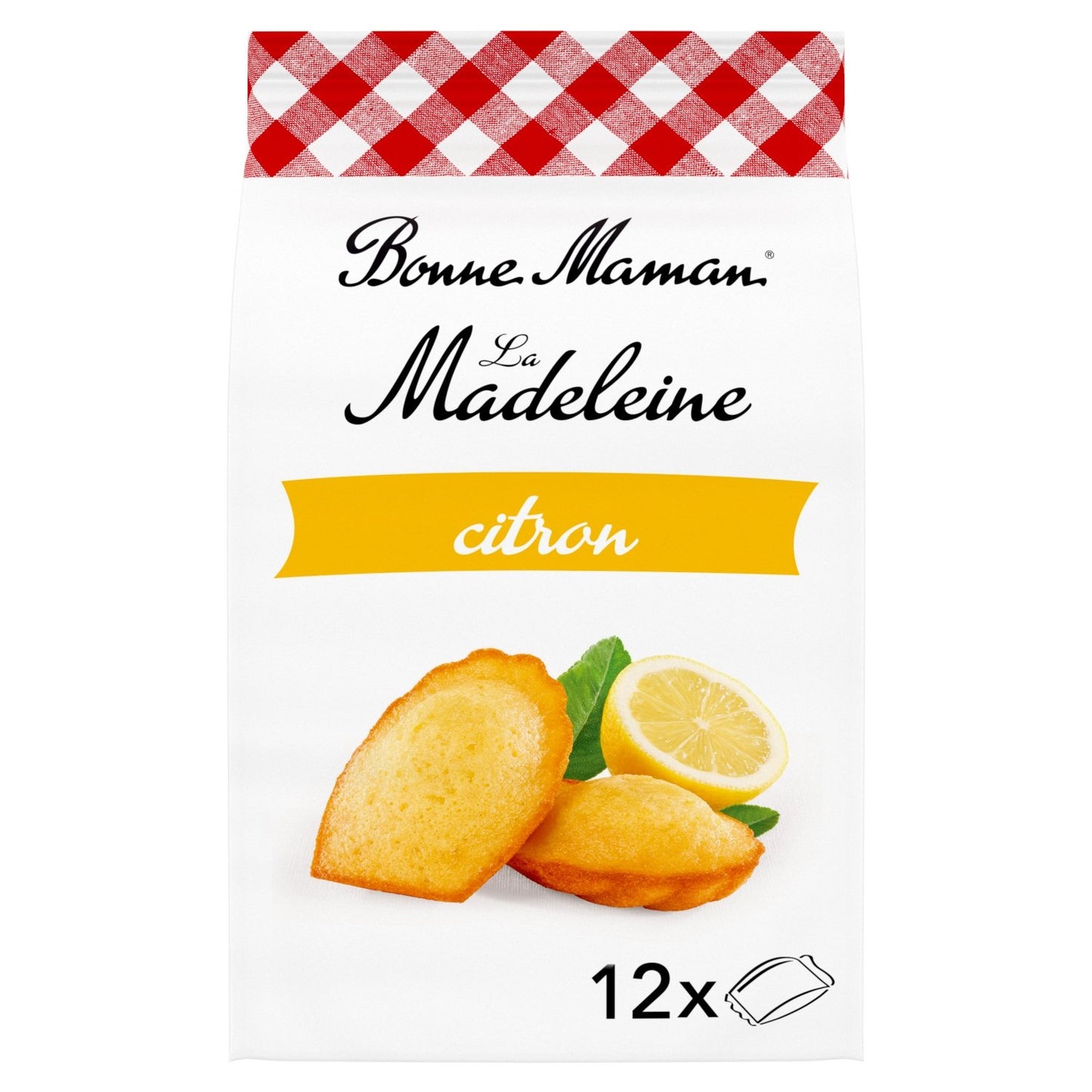 Madeleines Citron BONNE MAMAN le sachet de 12 madeleines de 300g