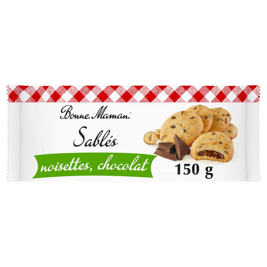 BONNE MAMAN Palm Oil-Free Chocolate Hazelnut Shortbread Cookies
