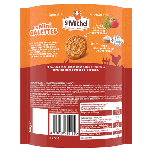 Mini Galette Tomate Herbe de Provence ST MICHEL