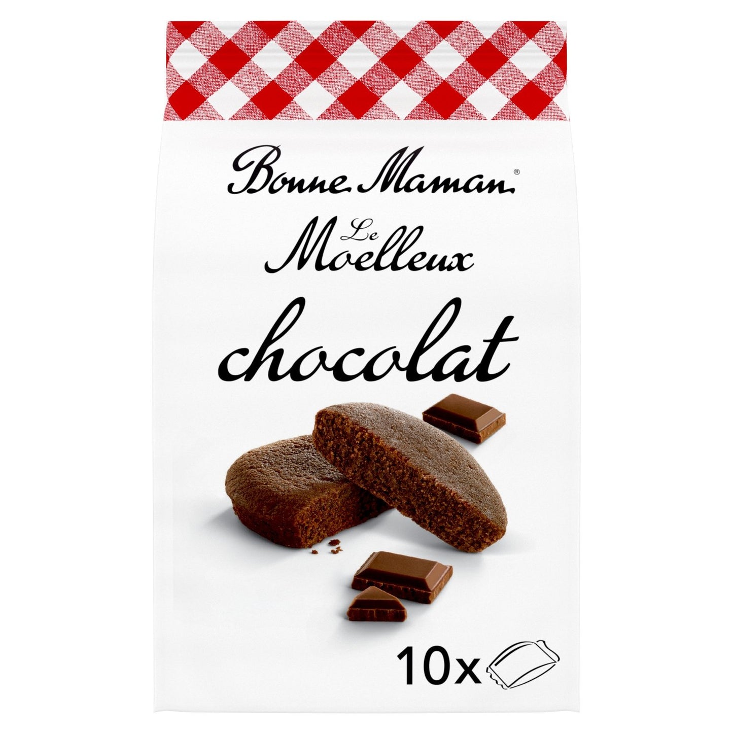 Gâteaux Moelleux au Chocolat BONNE MAMAN le sachet de 10 moelleux de 300g