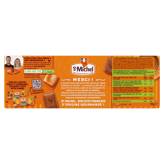 Galettes chocolat cœur caramel ST MICHEL