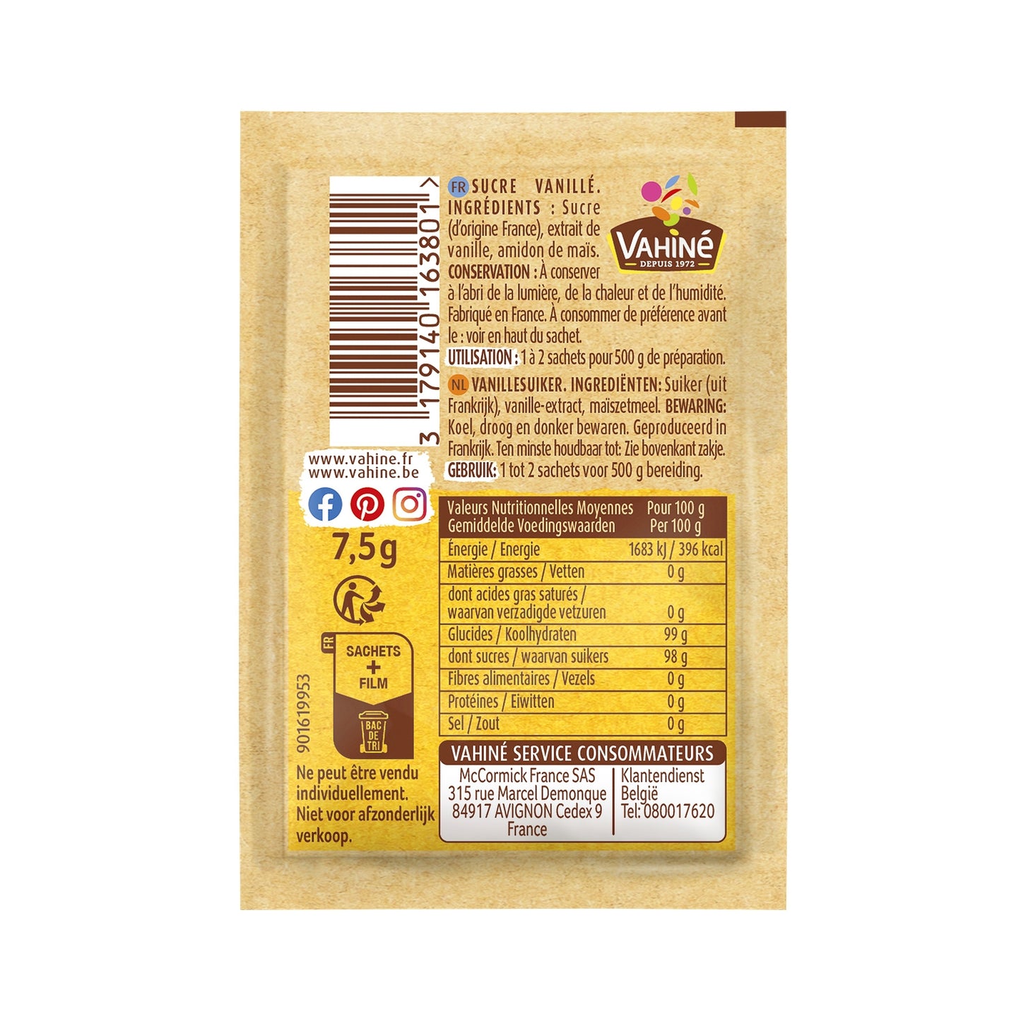VAHINE Vanilla Sugar