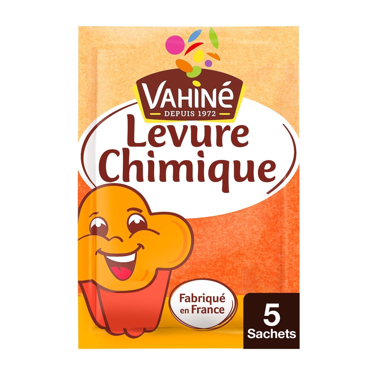 Levure Chimique VAHINE les 5 sachets de 11 g