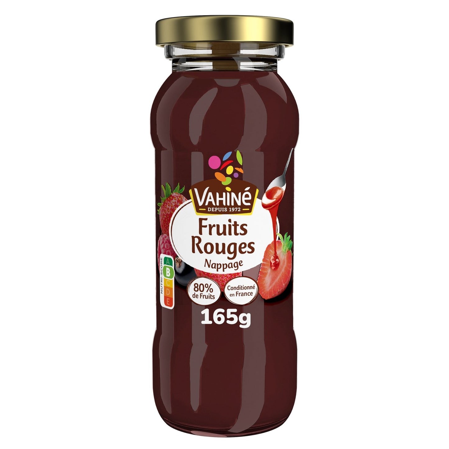 Nappage aux Fruits Rouges VAHINE le pot de 165g