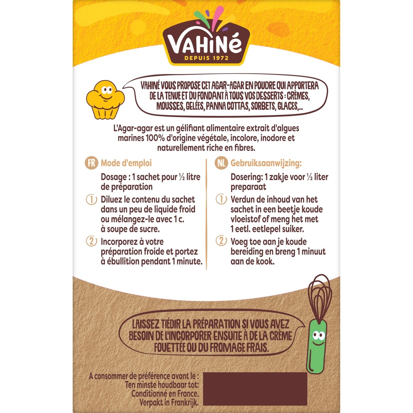 VAHINE Agar-Agar Food Gelling Agent