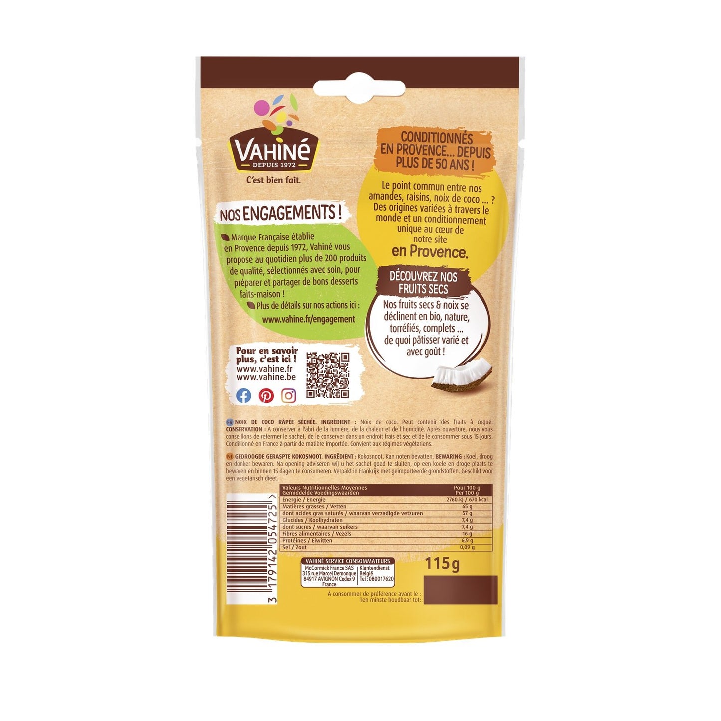 VAHINE Grated Coconut