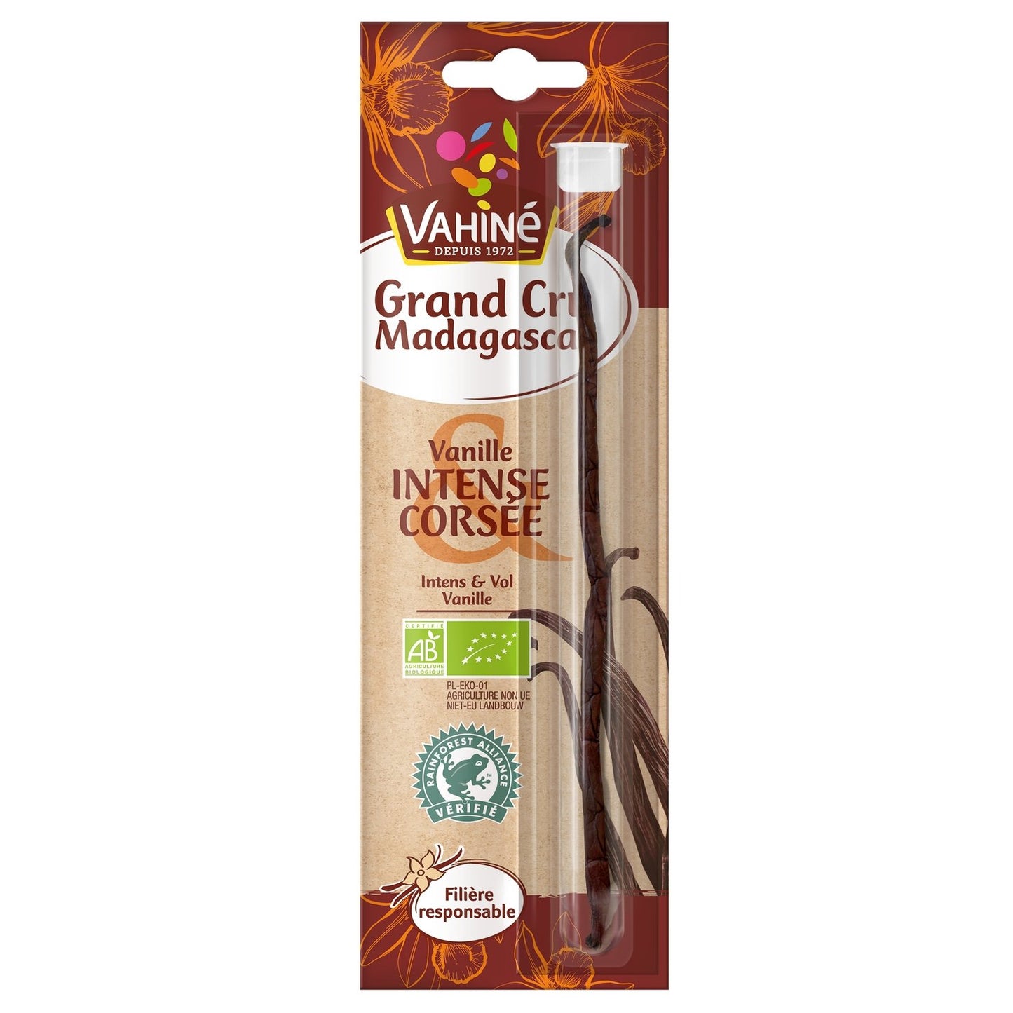 Gousse de Vanille Intense/corsée VAHINE la gousse