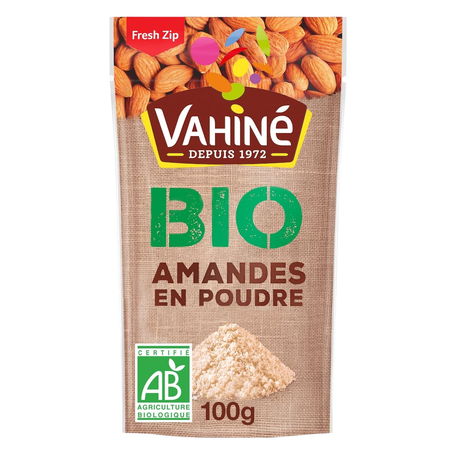 Amandes en Poudre Bio VAHINE le sachet de 100g