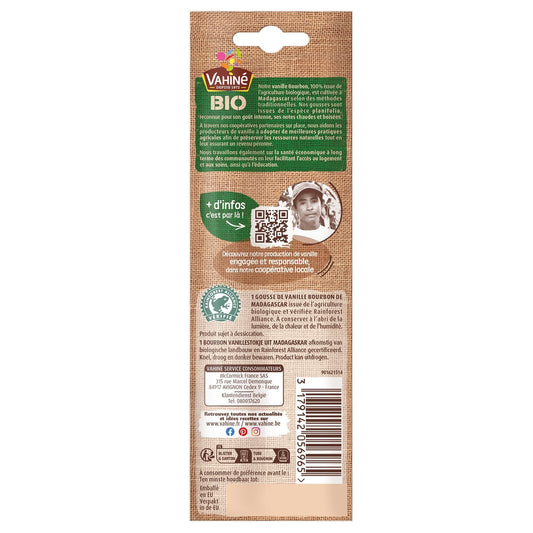 Gousse de Vanille Bourbon Madagascar Bio VAHINE