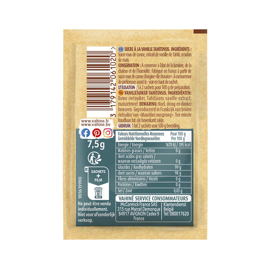 Sucre à la Vanille de Tahiti VAHINE