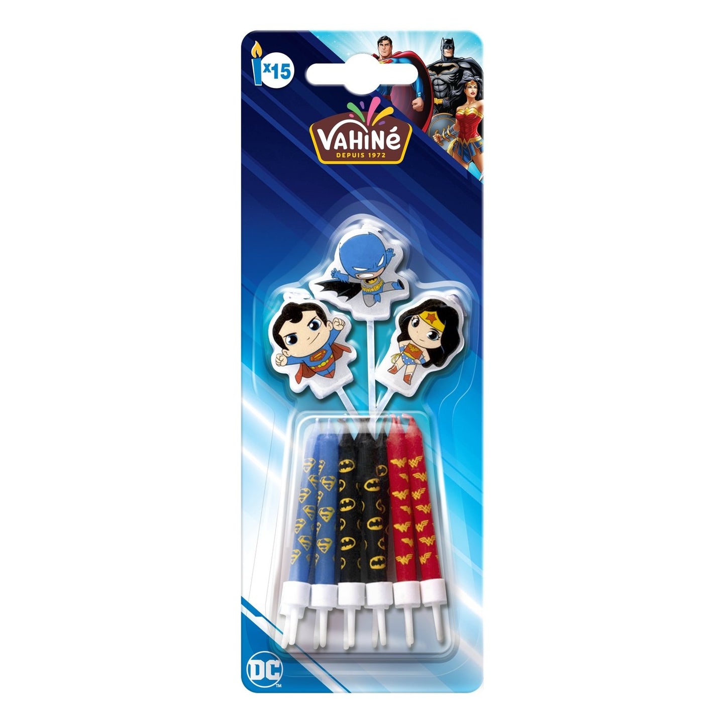 Bougies Dc Comics VAHINE le paquet de 15 pièces