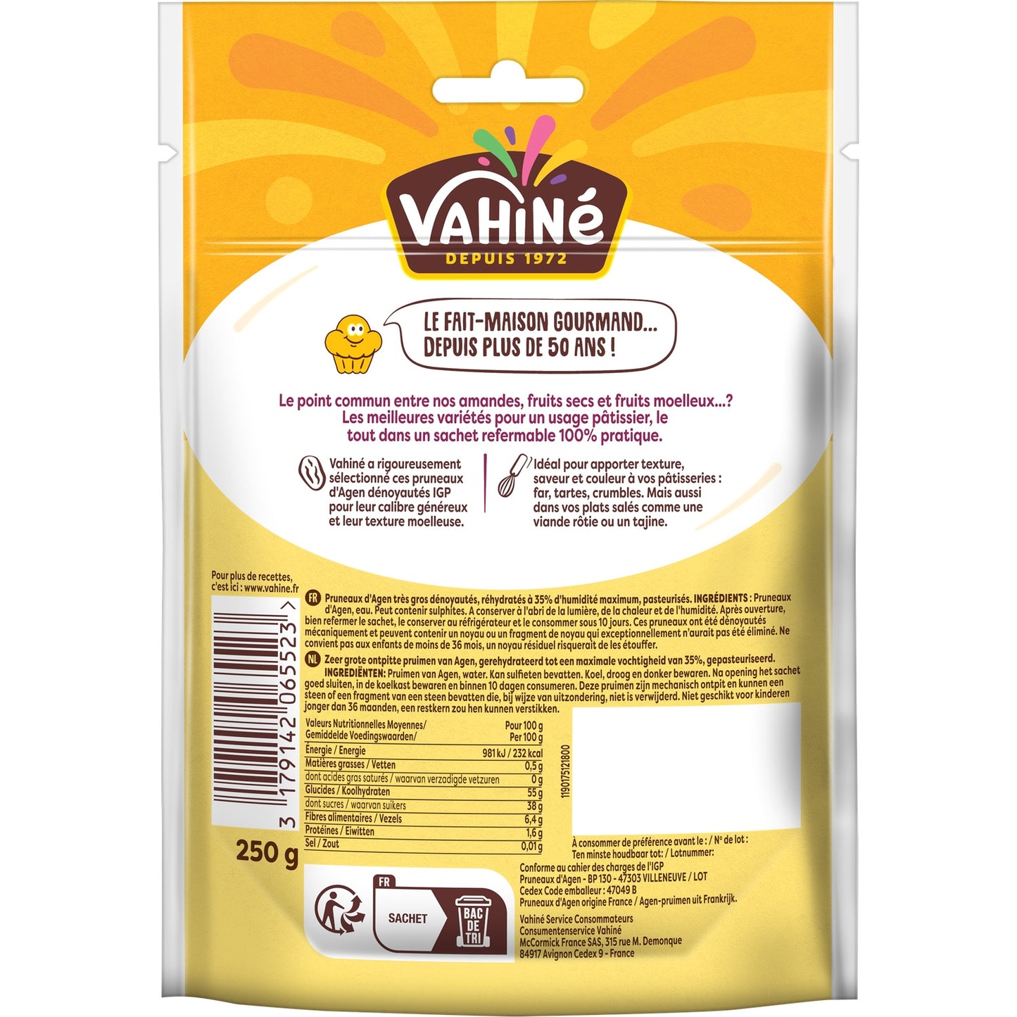 VAHINE Pitted Agen Prunes